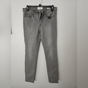 Frame Denim London Le Skinny De Jeanne Gray destroyed Low Rise Jeans sz 30
